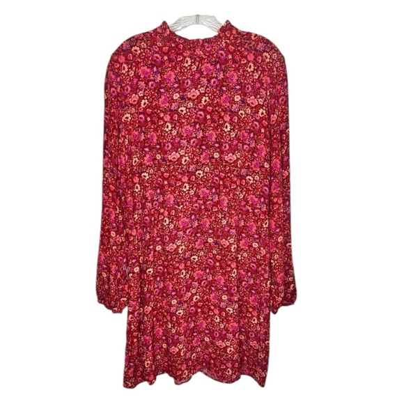 Anthropologie Cottagecore Boho Tierd Floral Dainty Long Sleeve Tunic Dress - Picture 1 of 8